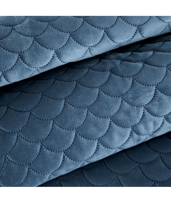 Narzuta velvet Ariel 170x210 niebieska Eurofirany Narzuta velvet Ariel 170x210 niebieska