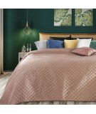 Narzuta velvet Ariel 220x240 pudrowa