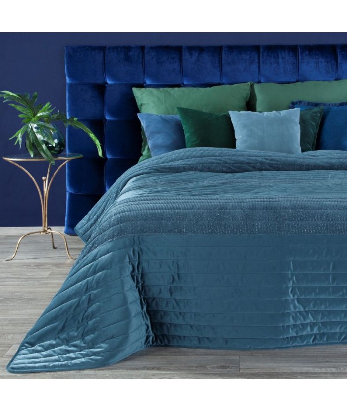 Narzuta velvet Frida 220x240 granatowa Eurofirany Narzuta velvet Frida 220x240 granatowa