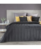 Narzuta velvet Sofia 170x210 czarna