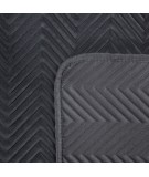 Narzuta velvet Sofia 170x210 czarna
