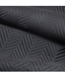 Narzuta velvet Sofia 170x210 czarna
