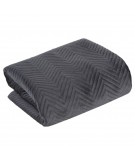 Narzuta velvet Sofia 170x210 czarna