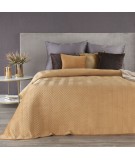 Narzuta velvet Sofia 220x240 miodowa