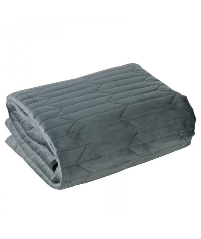 Narzuta velvet Sofia 1 170x210 ciemnomiętowa Eurofirany Narzuta velvet Sofia 1 170x210 ciemnomiętowa