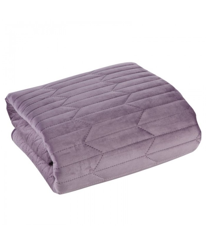 Narzuta velvet Sofia 1 220x240 wrzosowa Eurofirany Narzuta velvet Sofia 1 220x240 wrzosowa