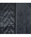 Narzuta velvet Alita 170x210 srebrna