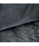 Narzuta velvet Alita 220x240 srebrna