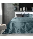 Narzuta velvet Mady 170x210 ciemnoturkusowa