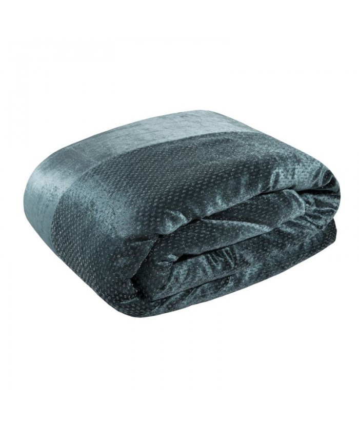 Narzuta velvet Mady 220x240 ciemnoturkusowa Eurofirany Narzuta velvet Mady 220x240 ciemnoturkusowa