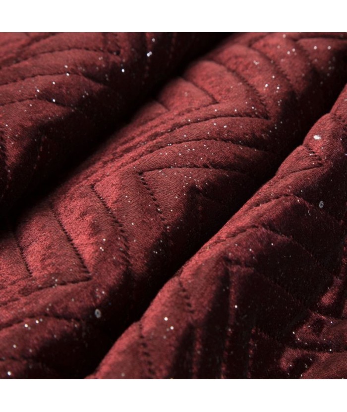 Narzuta velvet Elizia 220x240 bordowa Eurofirany Narzuta velvet Elizia 220x240 bordowa