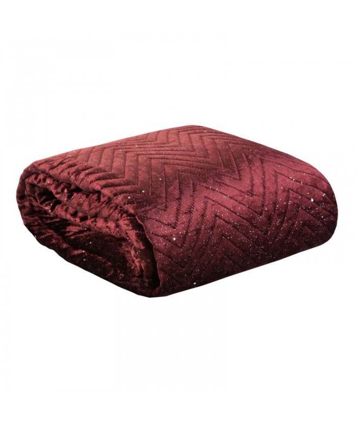 Narzuta velvet Elizia 220x240 bordowa Eurofirany Narzuta velvet Elizia 220x240 bordowa