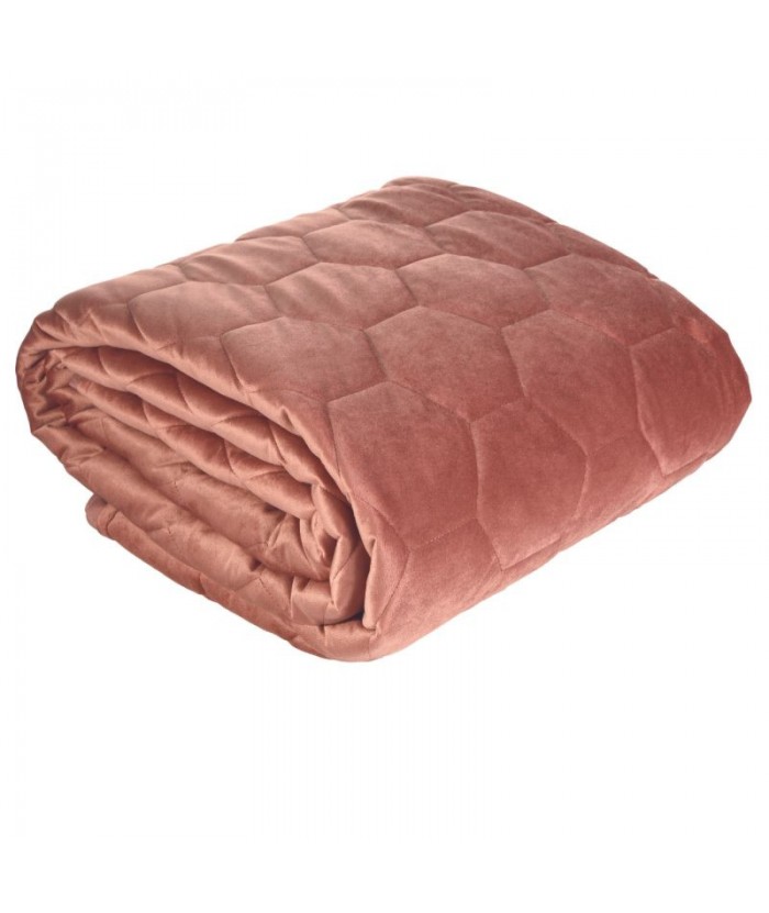 Narzuta velvet Greg 220x240 ciemnoróżowa Eurofirany Narzuta velvet Greg 220x240 ciemnoróżowa