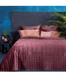 Narzuta velvet Laila 220x240 ciemnoróżowa