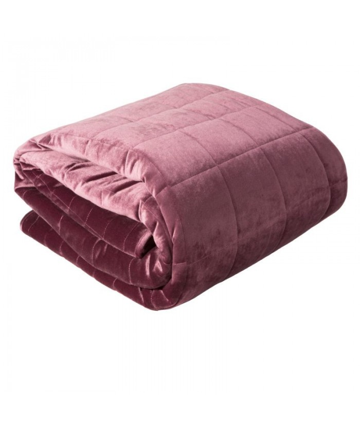 Narzuta velvet Laila 220x240 ciemnoróżowa Eurofirany Narzuta velvet Laila 220x240 ciemnoróżowa