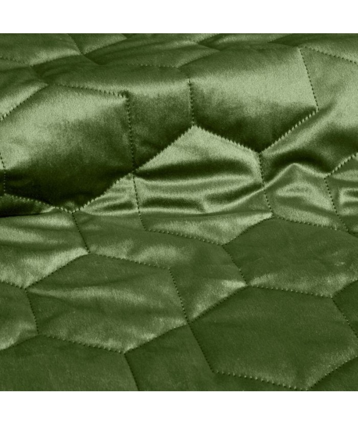 Narzuta velvet Isla 170x210 oliwkowa Eurofirany Narzuta velvet Isla 170x210 oliwkowa