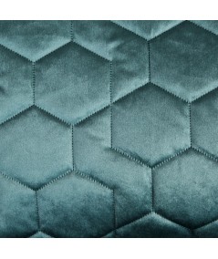 Narzuta velvet Isla 170x210 turkusowa