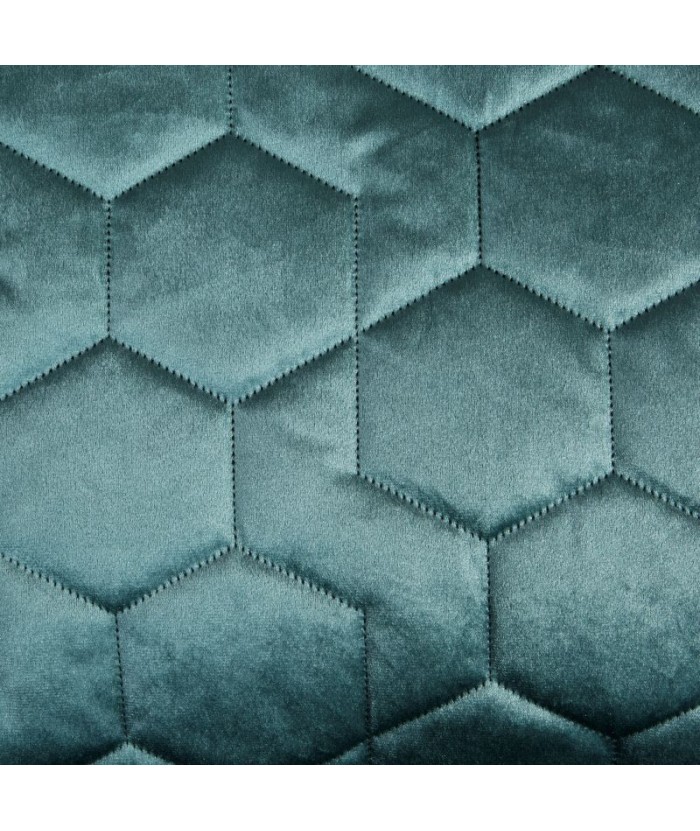 Narzuta velvet Isla 220x240 turkusowa Eurofirany Narzuta velvet Isla 220x240 turkusowa