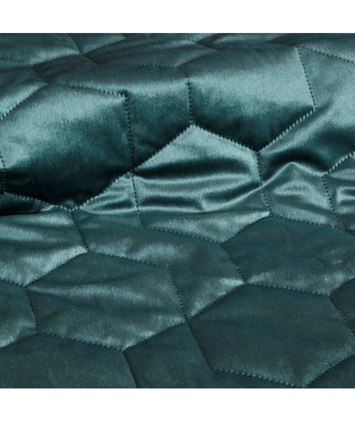 Narzuta velvet Isla 220x240 turkusowa Eurofirany Narzuta velvet Isla 220x240 turkusowa