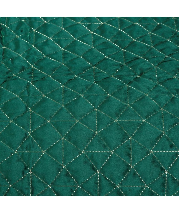 Narzuta velvet Willy 220x240 ciemnozielona Eurofirany Narzuta velvet Willy 220x240 ciemnozielona