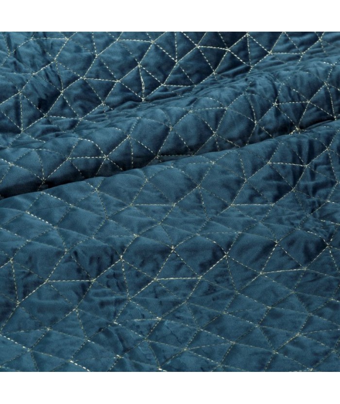 Narzuta velvet Willy 220x240 granatowa Eurofirany Narzuta velvet Willy 220x240 granatowa