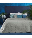 Narzuta velvet Willy 220x240 srebrna