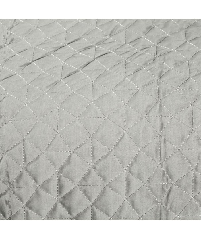 Narzuta velvet Willy 220x240 srebrna