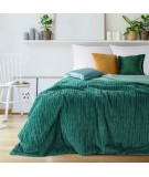 Narzuta velvet Avilla 220x240 ciemnozielona