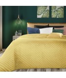 Narzuta velvet Dimon 230x260 musztarda