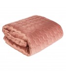 Narzuta velvet Lilian 170x210 ciemnoróżowa