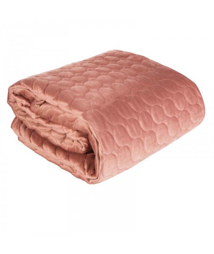 Narzuta velvet Lilian 170x210 ciemnoróżowa Eurofirany Narzuta velvet Lilian 170x210 ciemnoróżowa