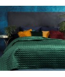 Narzuta velvet Lilian 220x240 ciemnozielona