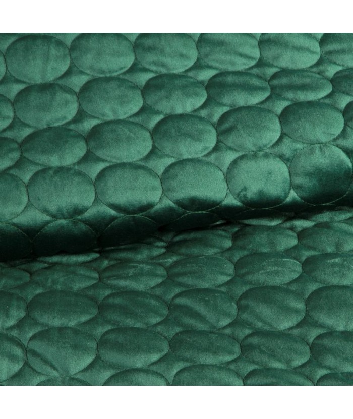Narzuta velvet Lilian 220x240 ciemnozielona Eurofirany Narzuta velvet Lilian 220x240 ciemnozielona