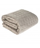 Narzuta velvet Lilian 220x240 stalowa
