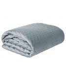 Narzuta velvet Emina 200x220 niebieska