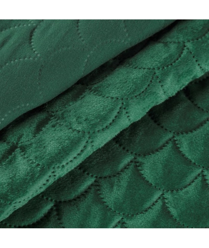 Narzuta velvet Ariel 170x210 ciemnozielona Eurofirany Narzuta velvet Ariel 170x210 ciemnozielona