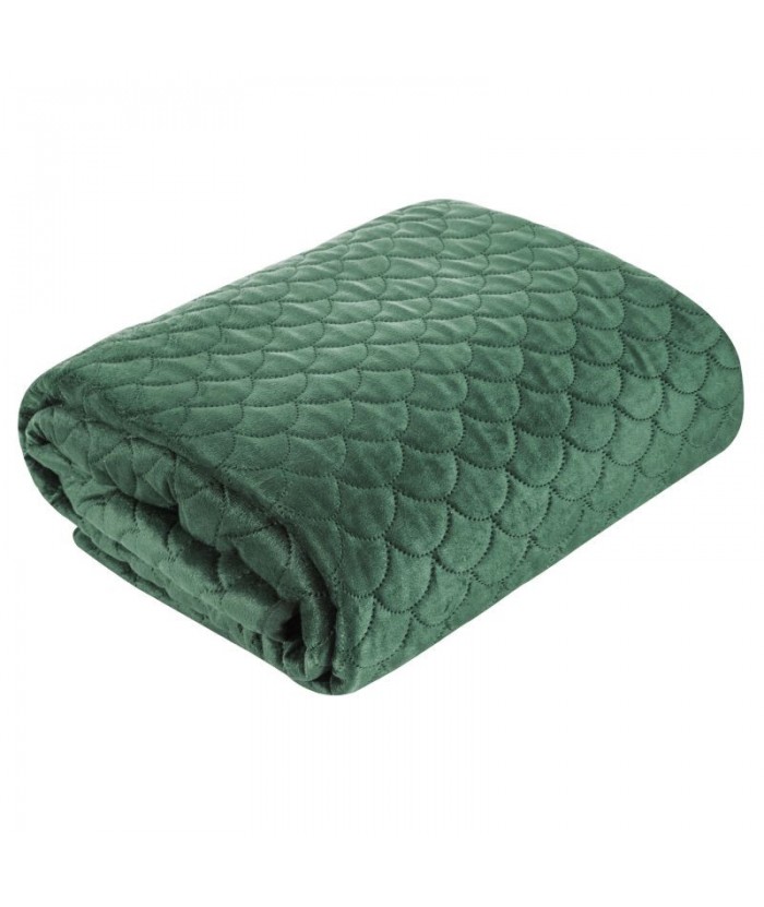 Narzuta velvet Ariel 170x210 ciemnozielona Eurofirany Narzuta velvet Ariel 170x210 ciemnozielona