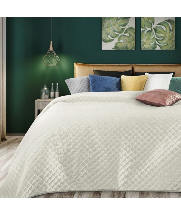 Narzuta velvet Ariel 220x240 kremowa Eurofirany Narzuta velvet Ariel 220x240 kremowa