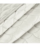 Narzuta velvet Ariel 220x240 kremowa