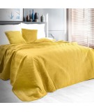 Narzuta velvet Sofia 200x220 musztardowa