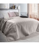 Narzuta velvet Sofia 200x220 beżowa