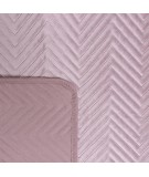 Narzuta velvet Sofia 170x210 pudrowa