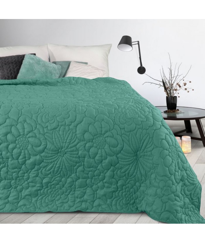 Narzuta mikrofibra Alara 4 170x210 turkusowa