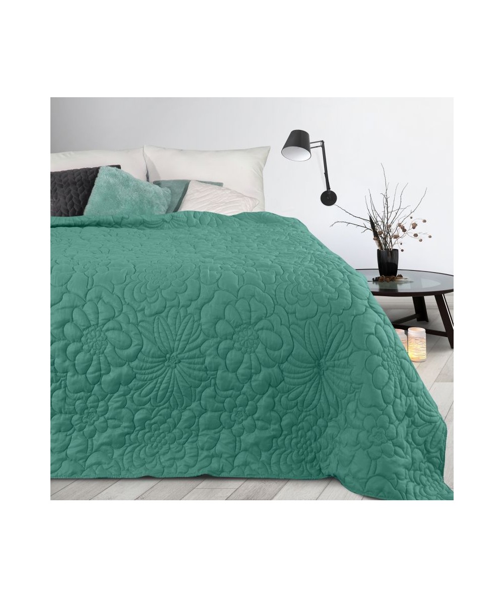 Narzuta mikrofibra Alara 4 170x210 turkusowa