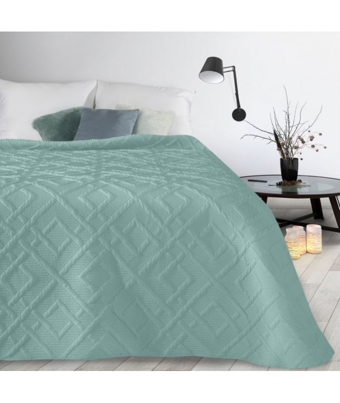 Narzuta mikrofibra Alara 2 230x260 turkusowa