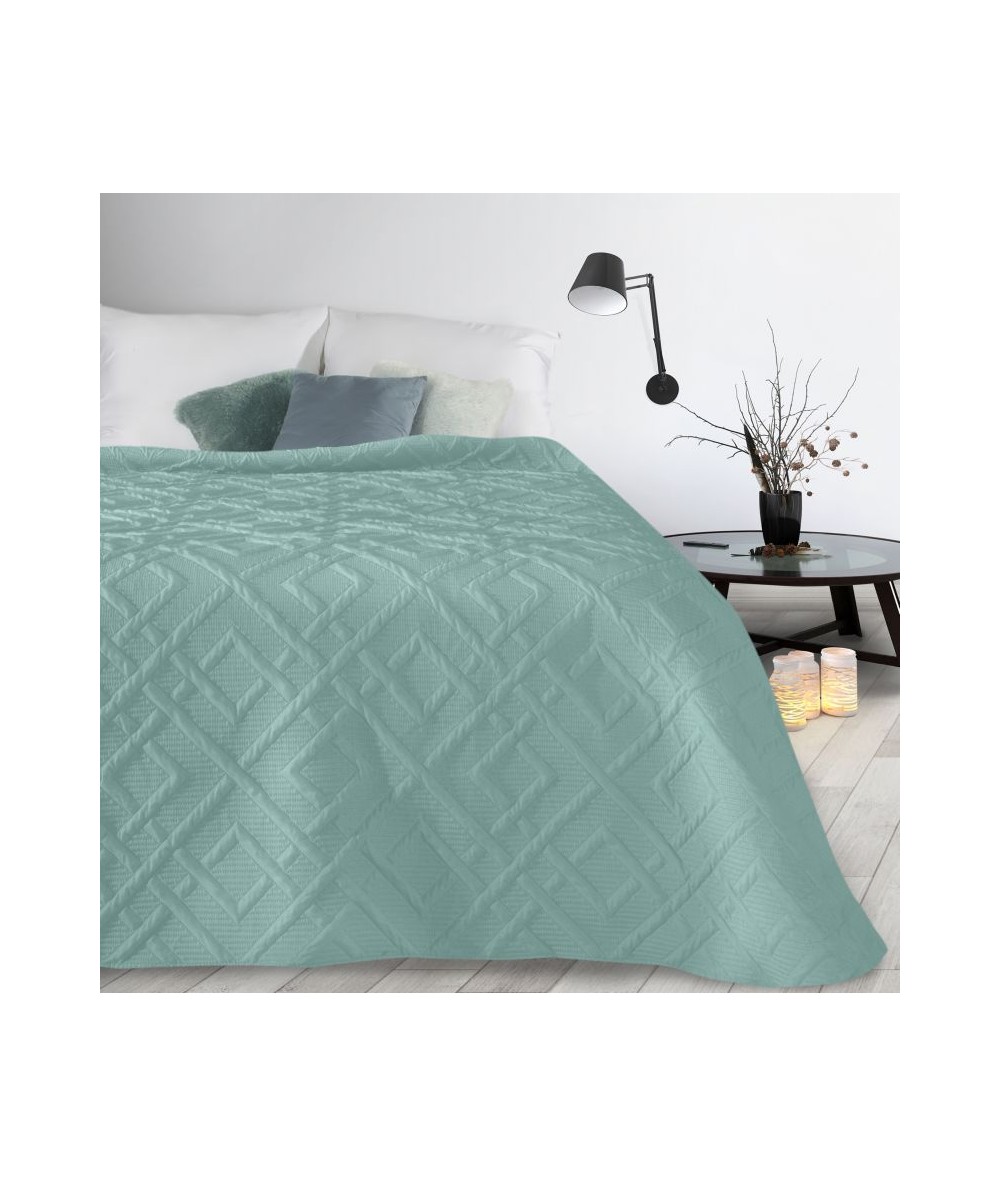 Narzuta mikrofibra Alara 2 230x260 turkusowa