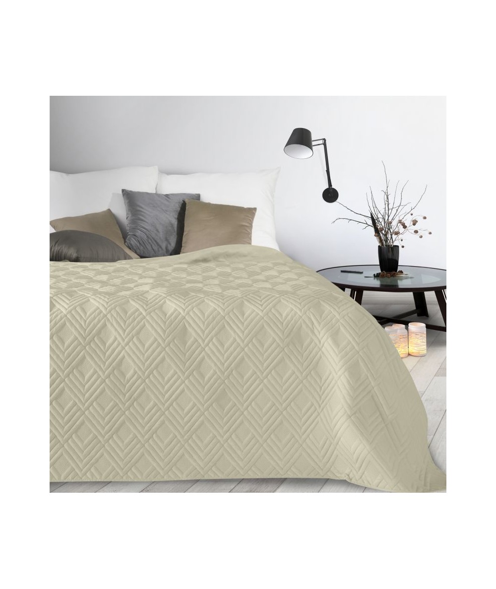 Narzuta mikrofibra Alara 1 200x220 kremowa