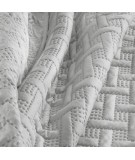 Narzuta mikrofibra Alara 220x240 srebrna