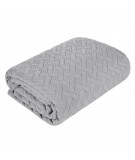 Narzuta mikrofibra Alara 170x210 stalowa