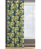 Zasłona welwetowa Livy 140x250 czarna/zielona